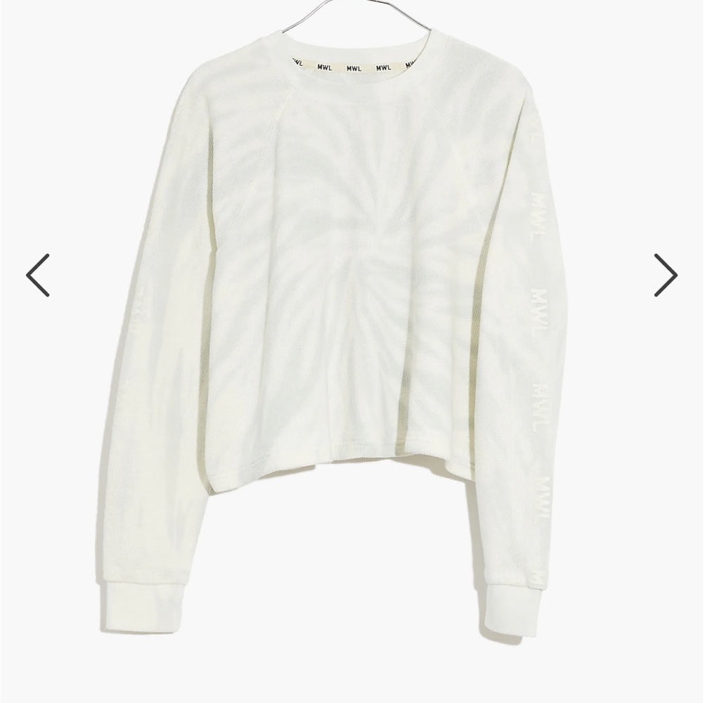 Madewell MWL Tie-Dye Crop Sweatshirt Tee small